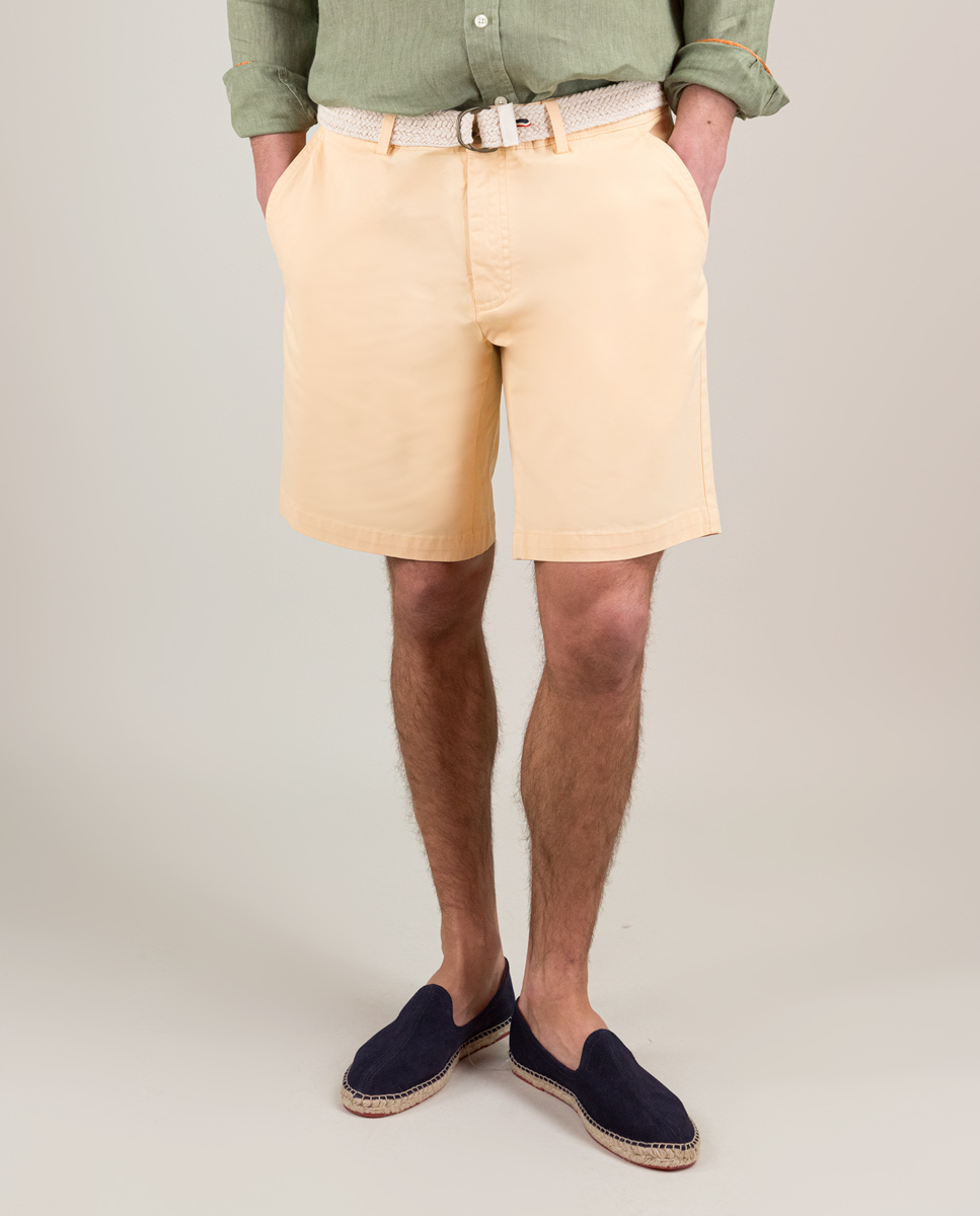 Basic Yellow Bermuda Shorts