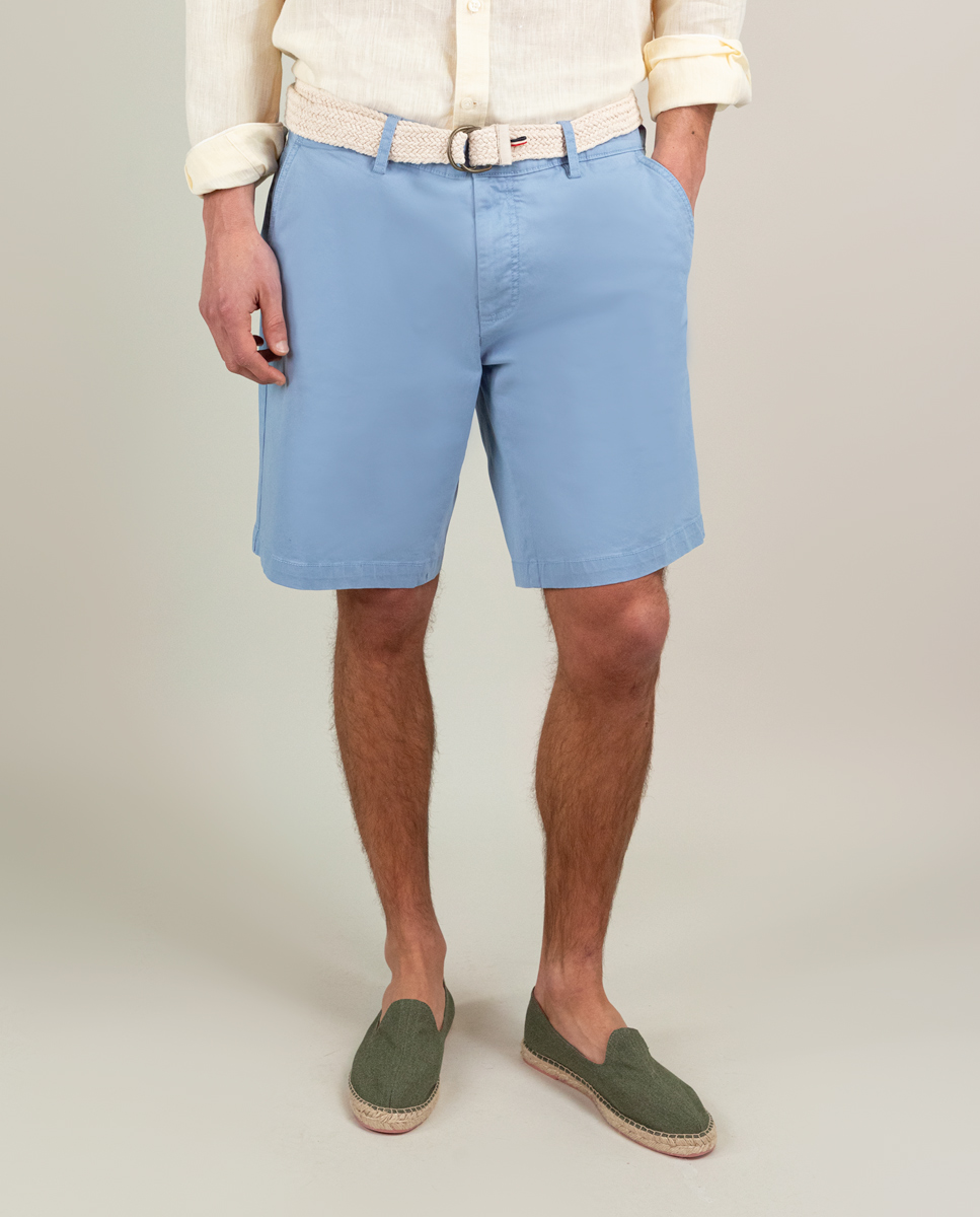 Basic Blue Bermuda Shorts