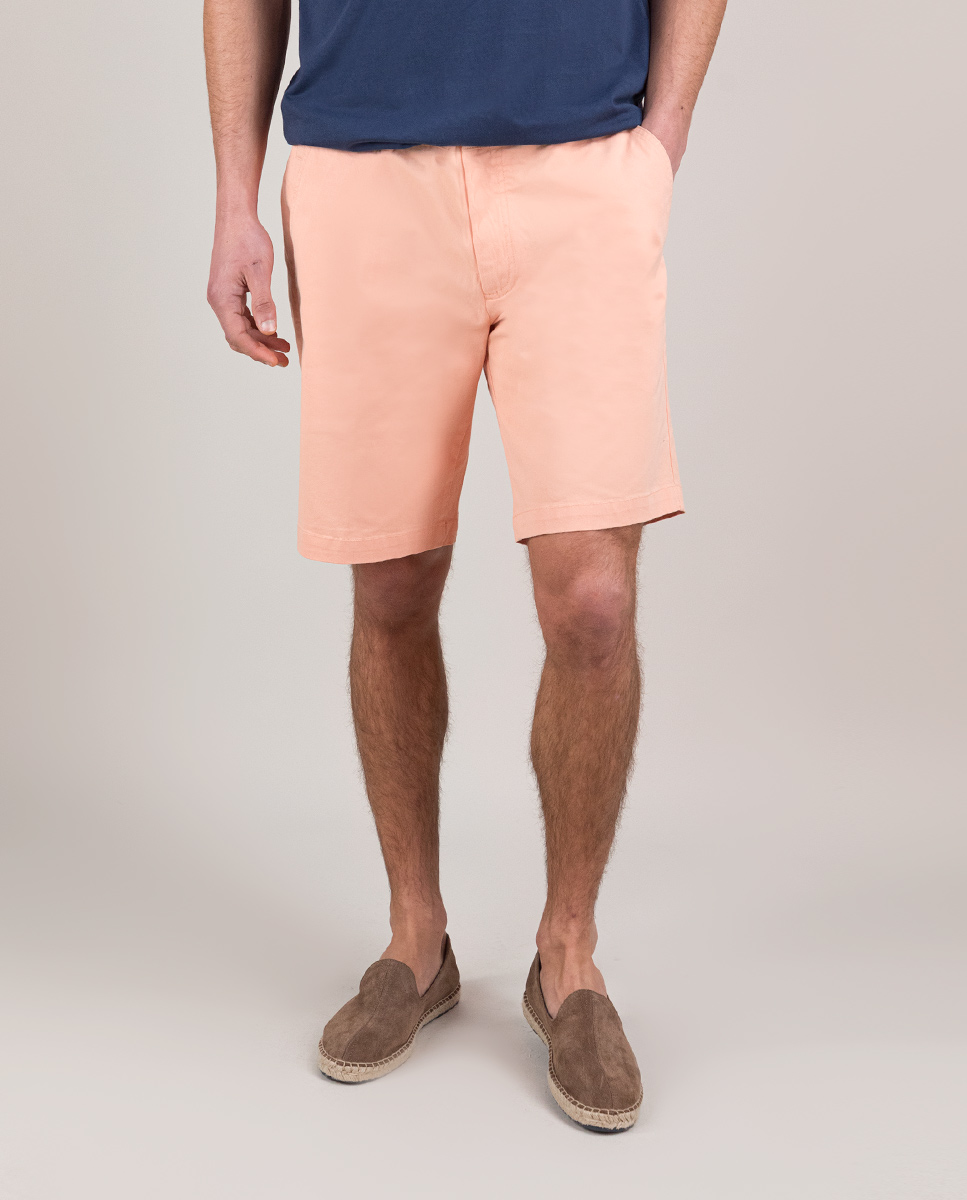 Basic Orange Bermuda Shorts
