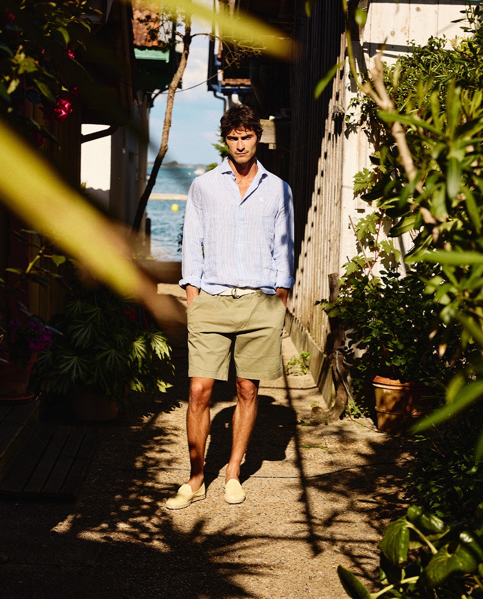 Basic Khaki Bermuda Shorts