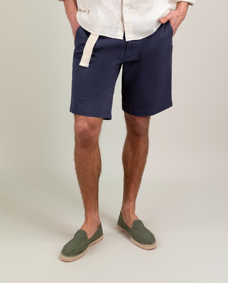 Basic Navy Bermuda Shorts