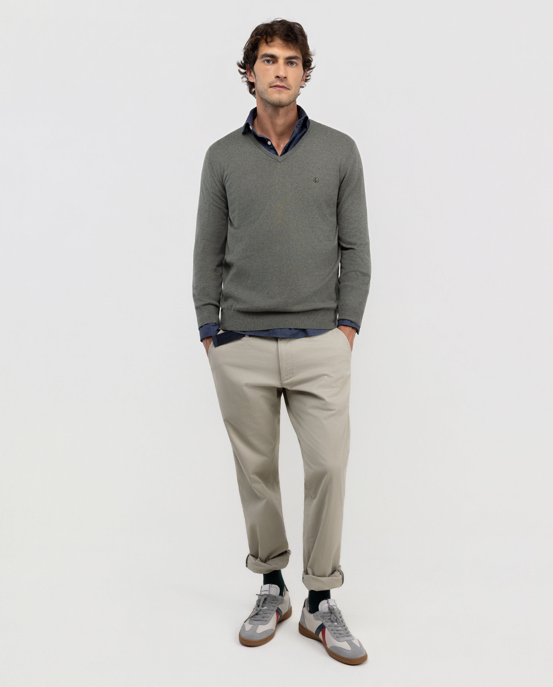 Pantalón Chino Beige Regular Fit