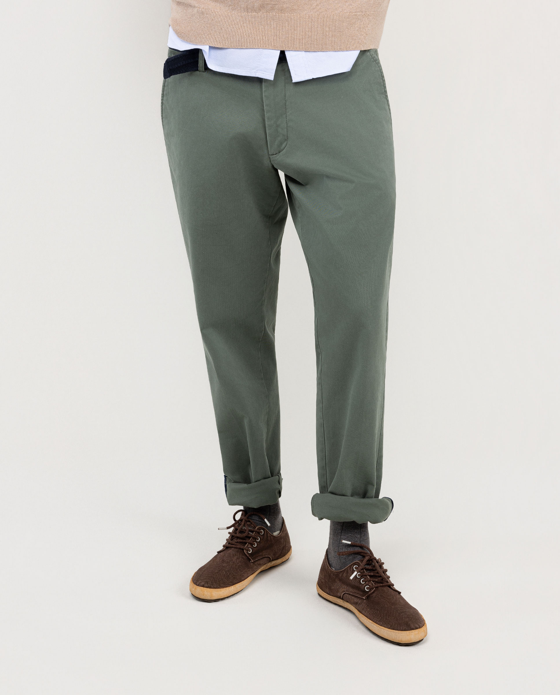 Green Regular Fit Chinos