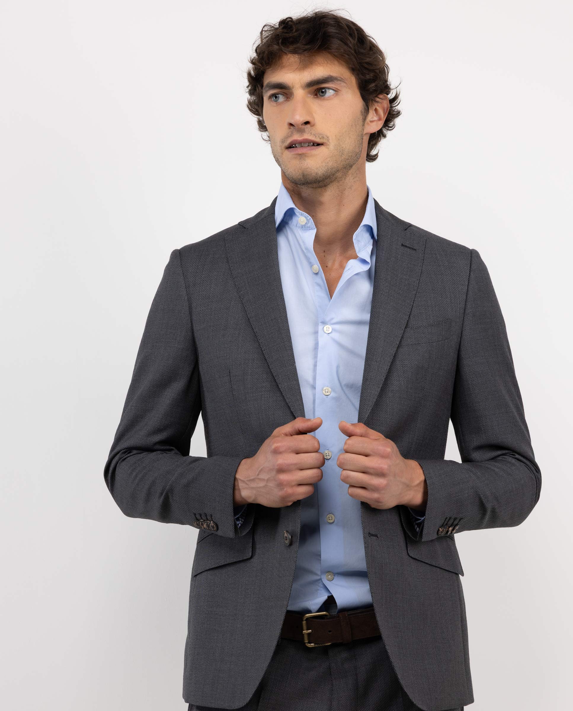 Americana Coordinada Ojo de Perdiz Gris