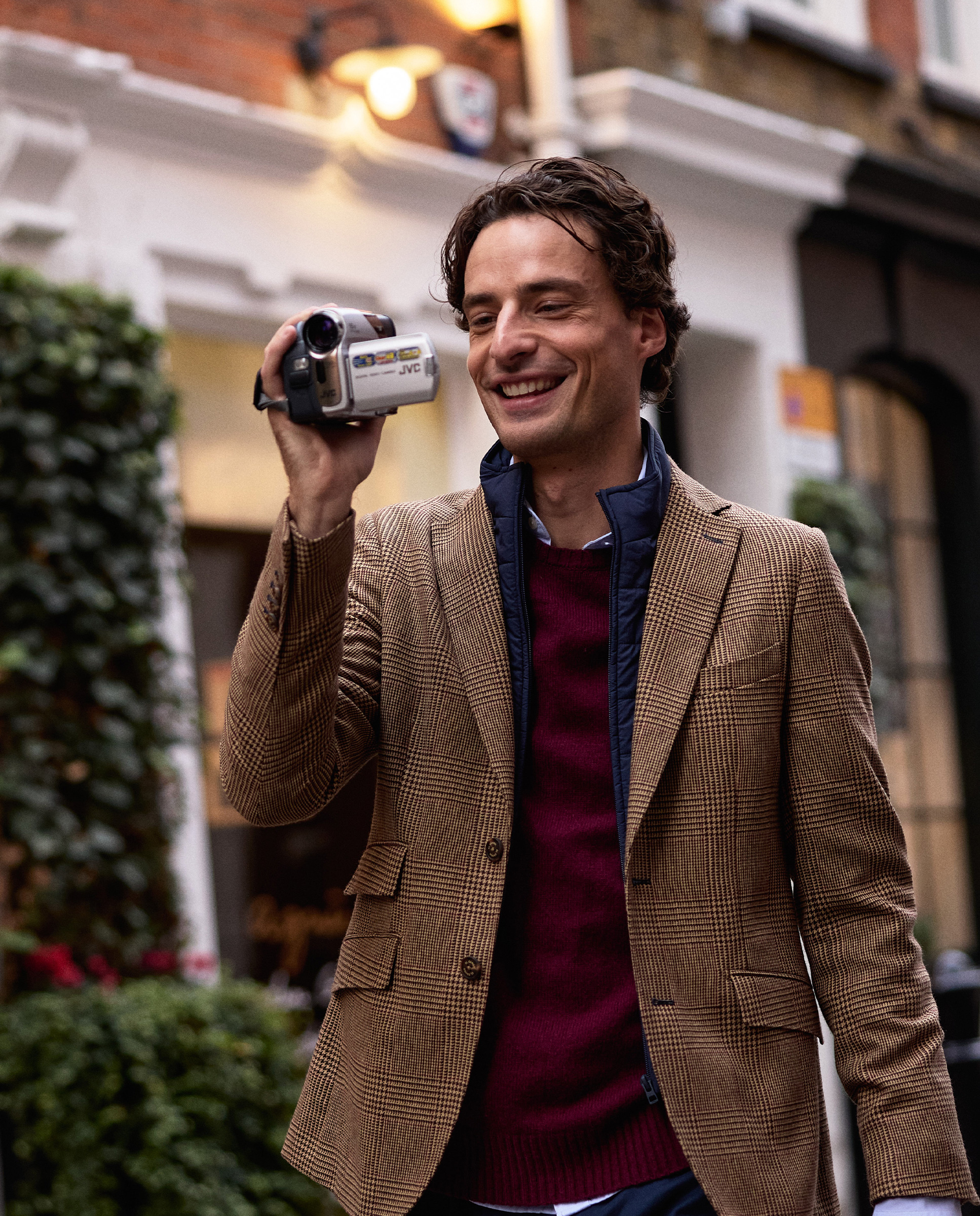 Americana Cuadro Gales Beige Desmontable