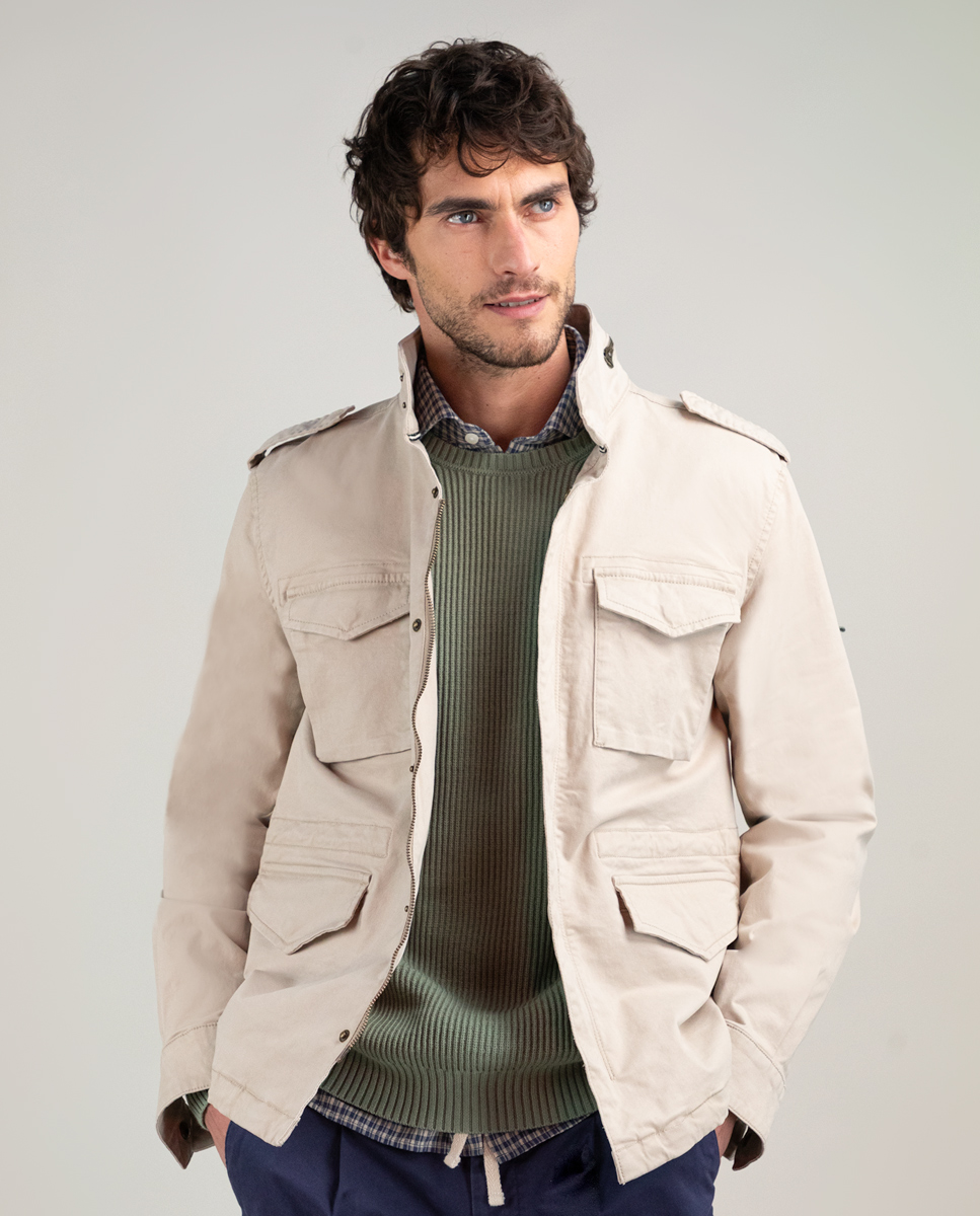 Beige Field Jacket