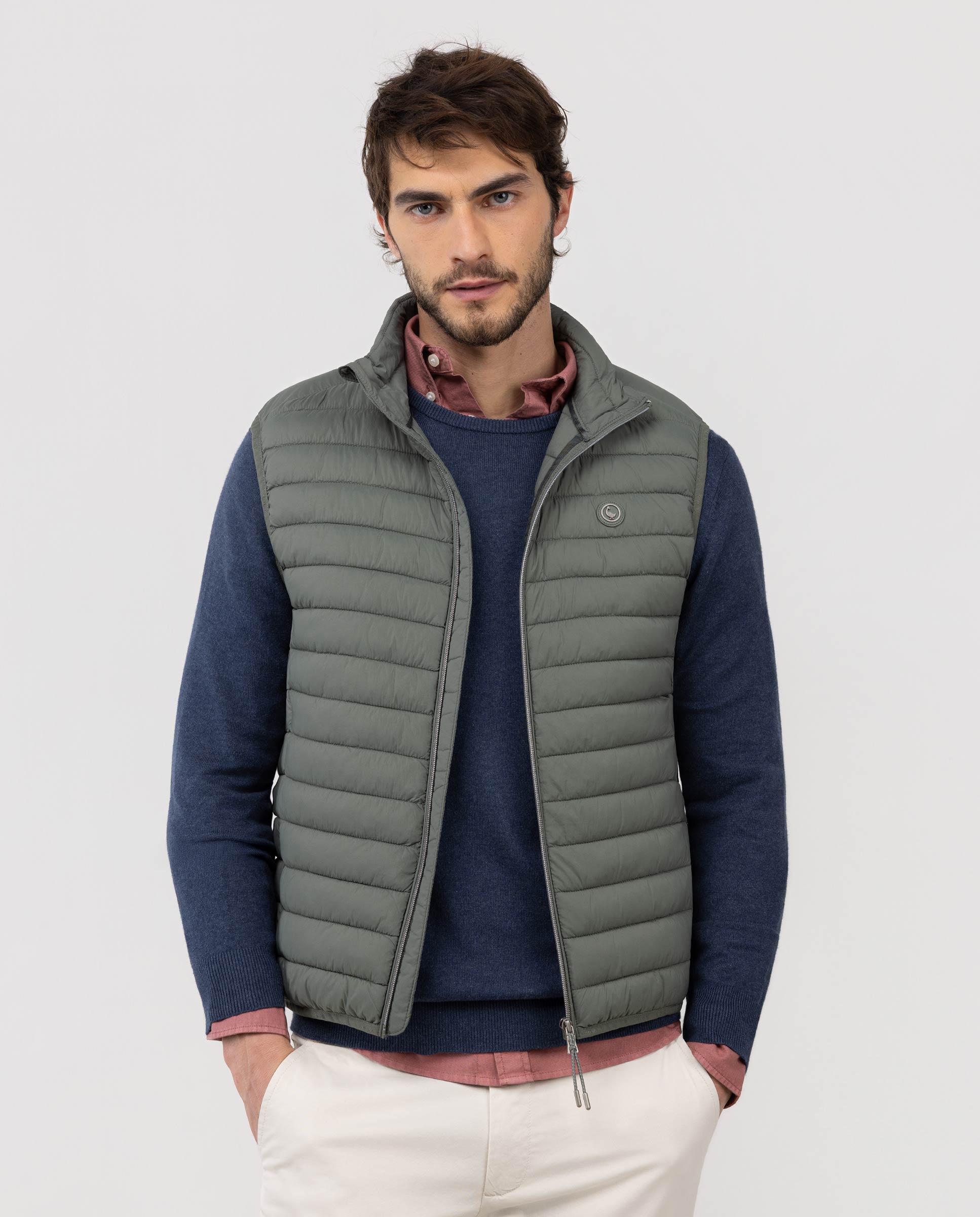 Basic Padded Vest Light Green
