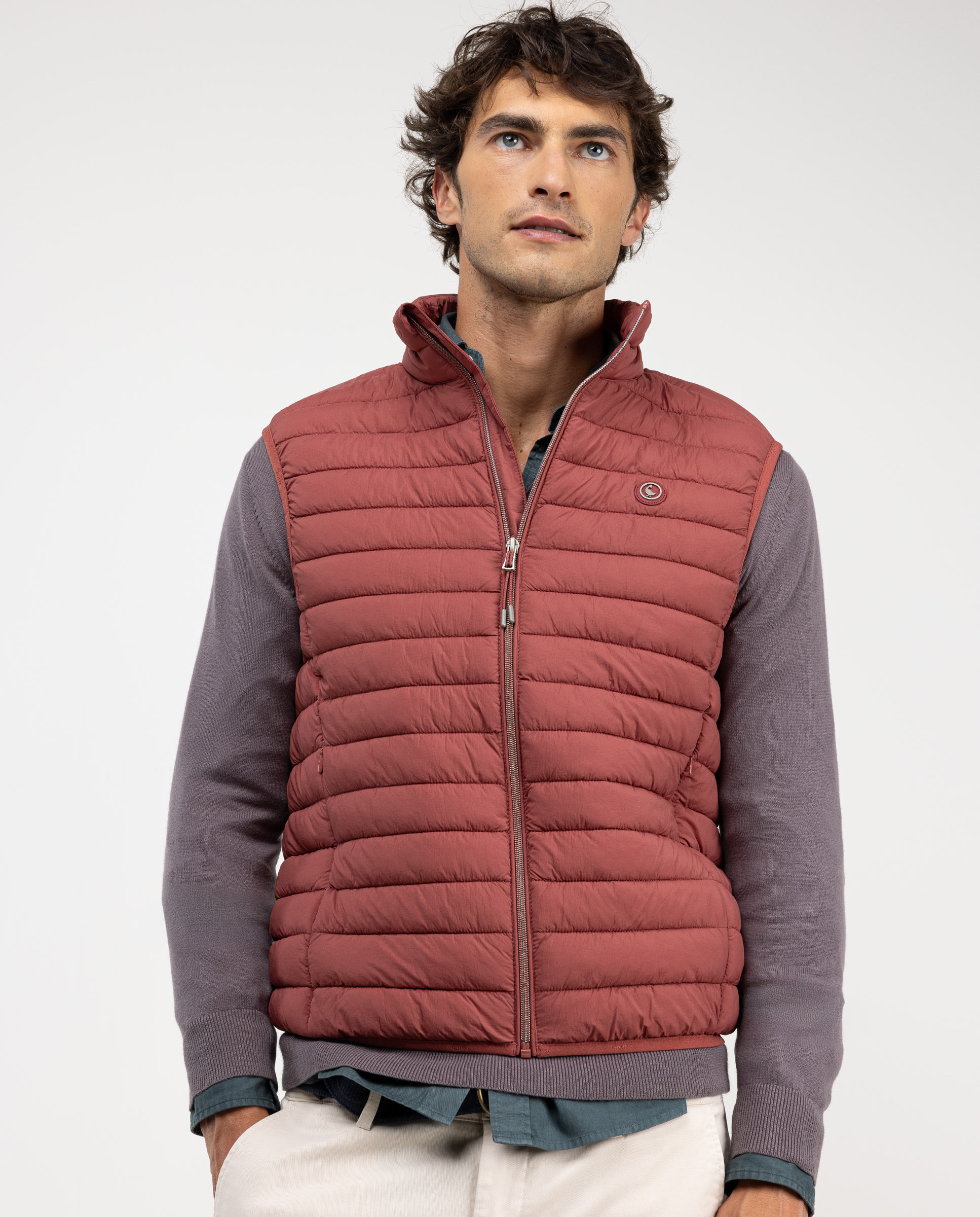 Basic Quilted Red Vest