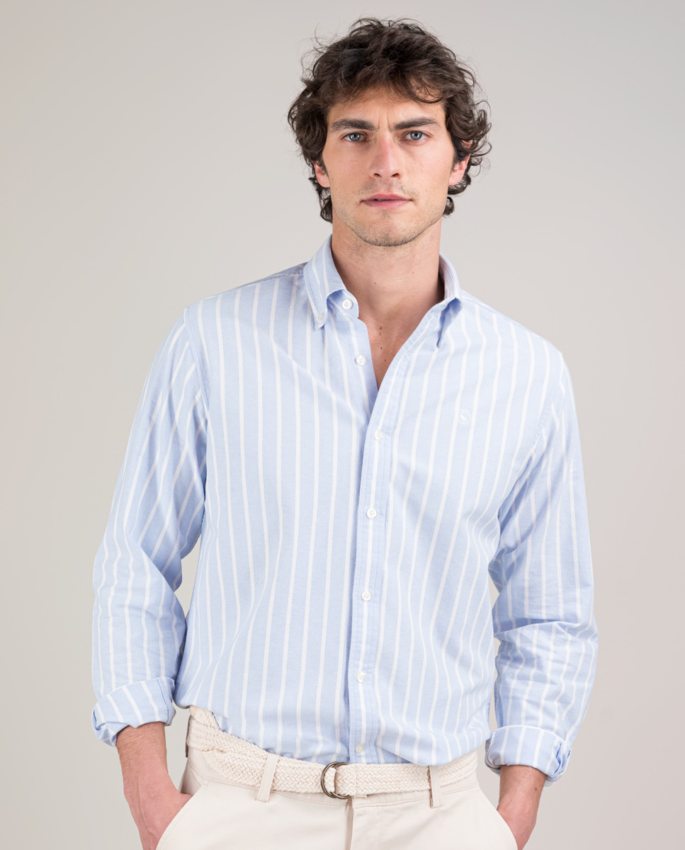 Camisa Oxford Butcher Celeste