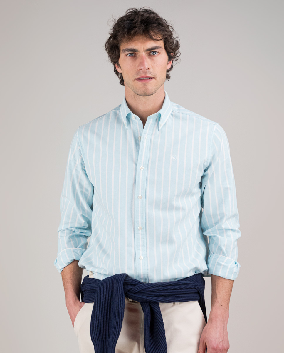 Camisa Oxford Açougueiro Aquamarine