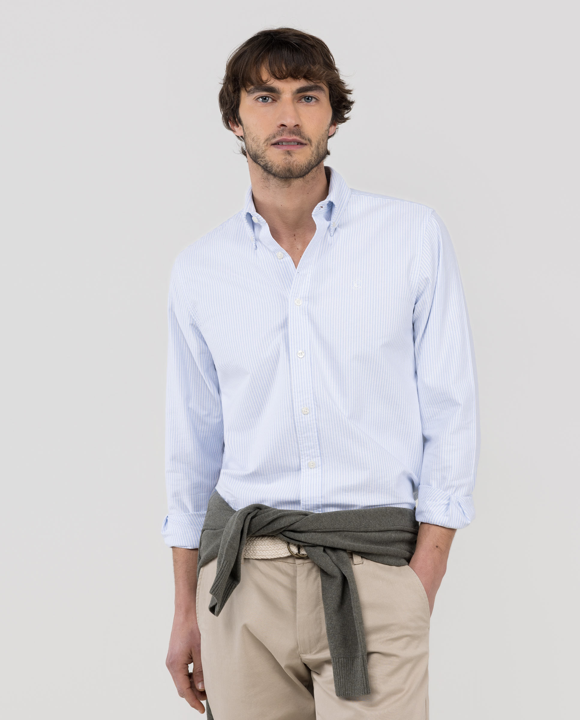 Camisa Oxford Yale Azul Claro