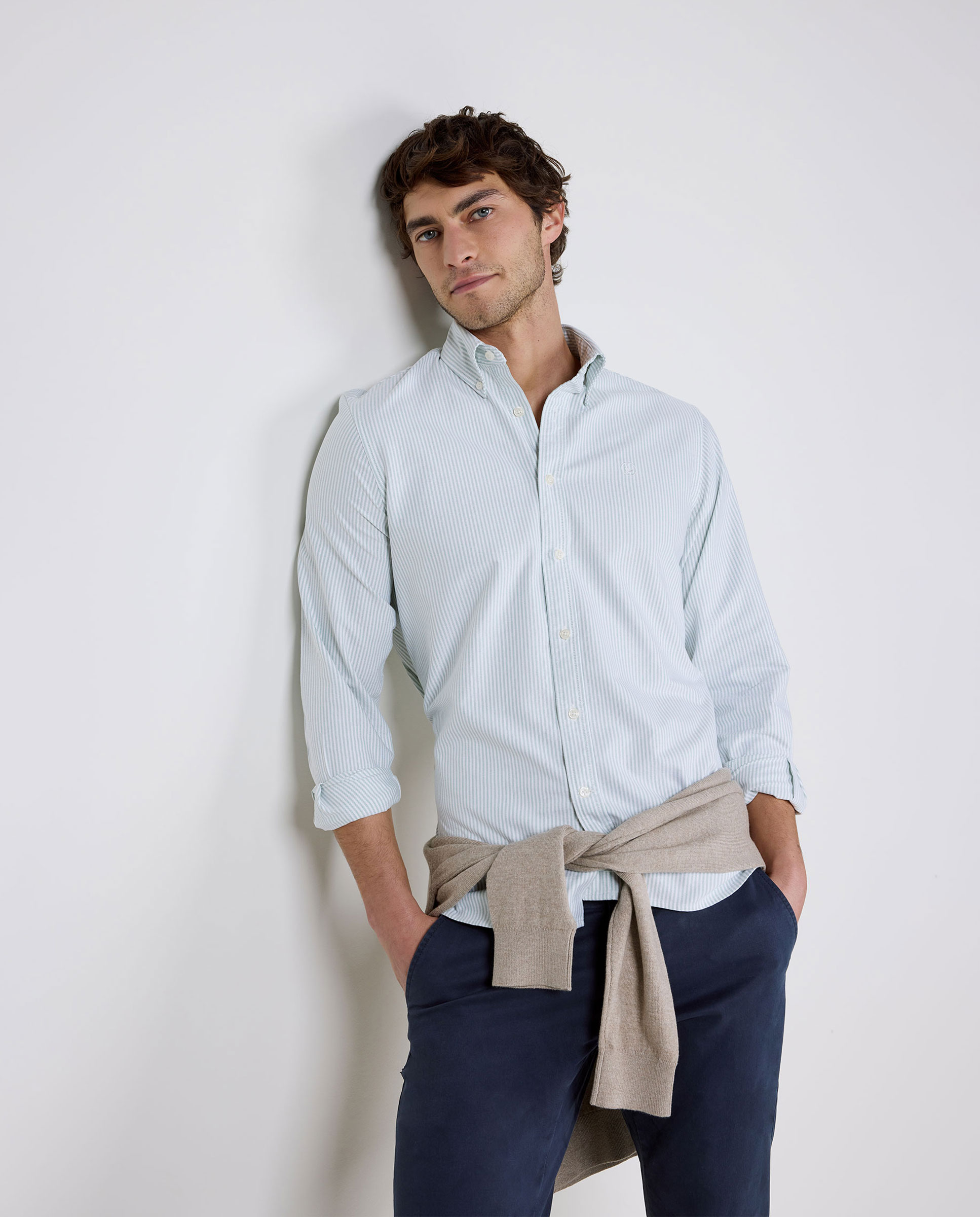 Camisa Oxford verde Yale