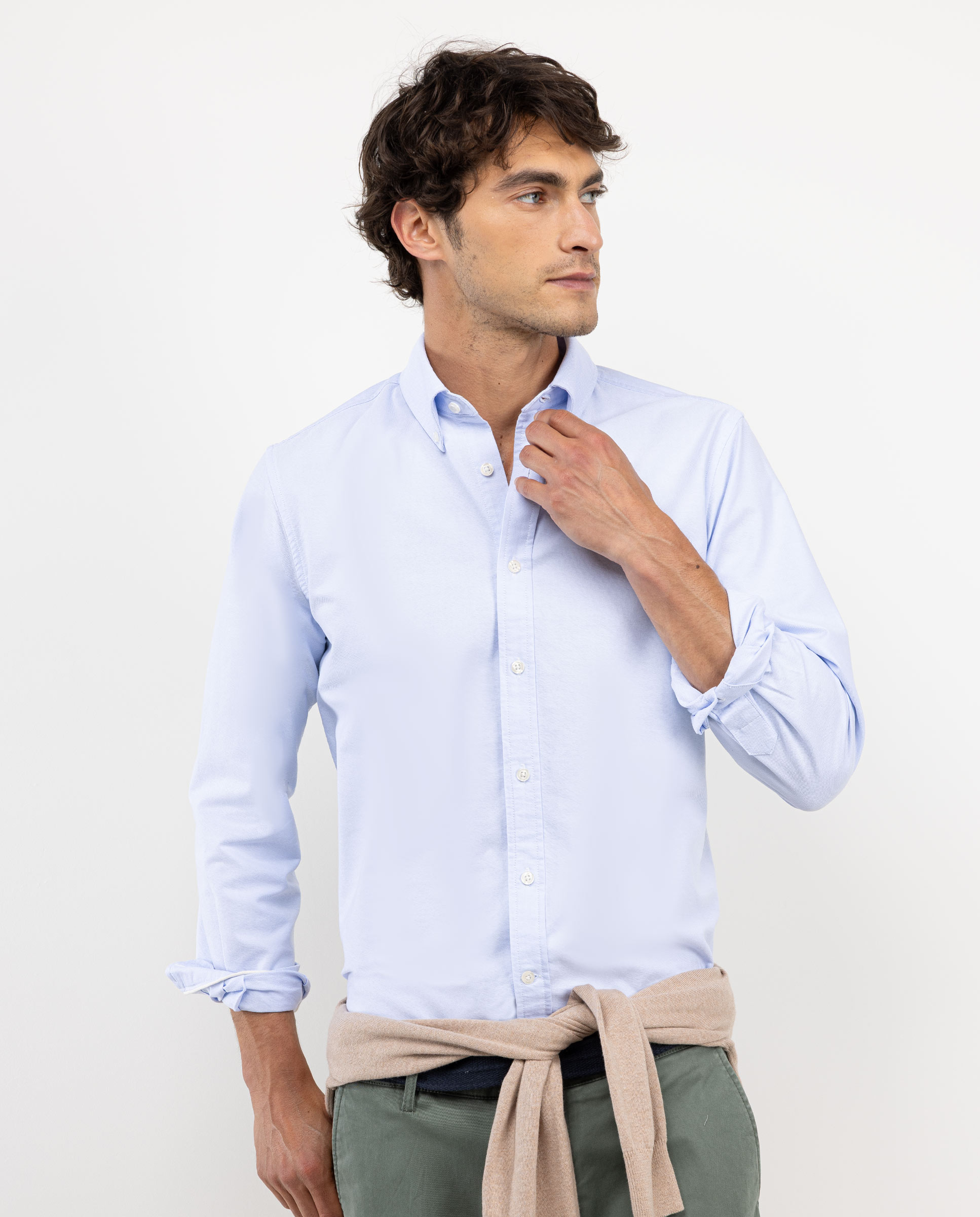 Camisa Oxford Lisa Azul