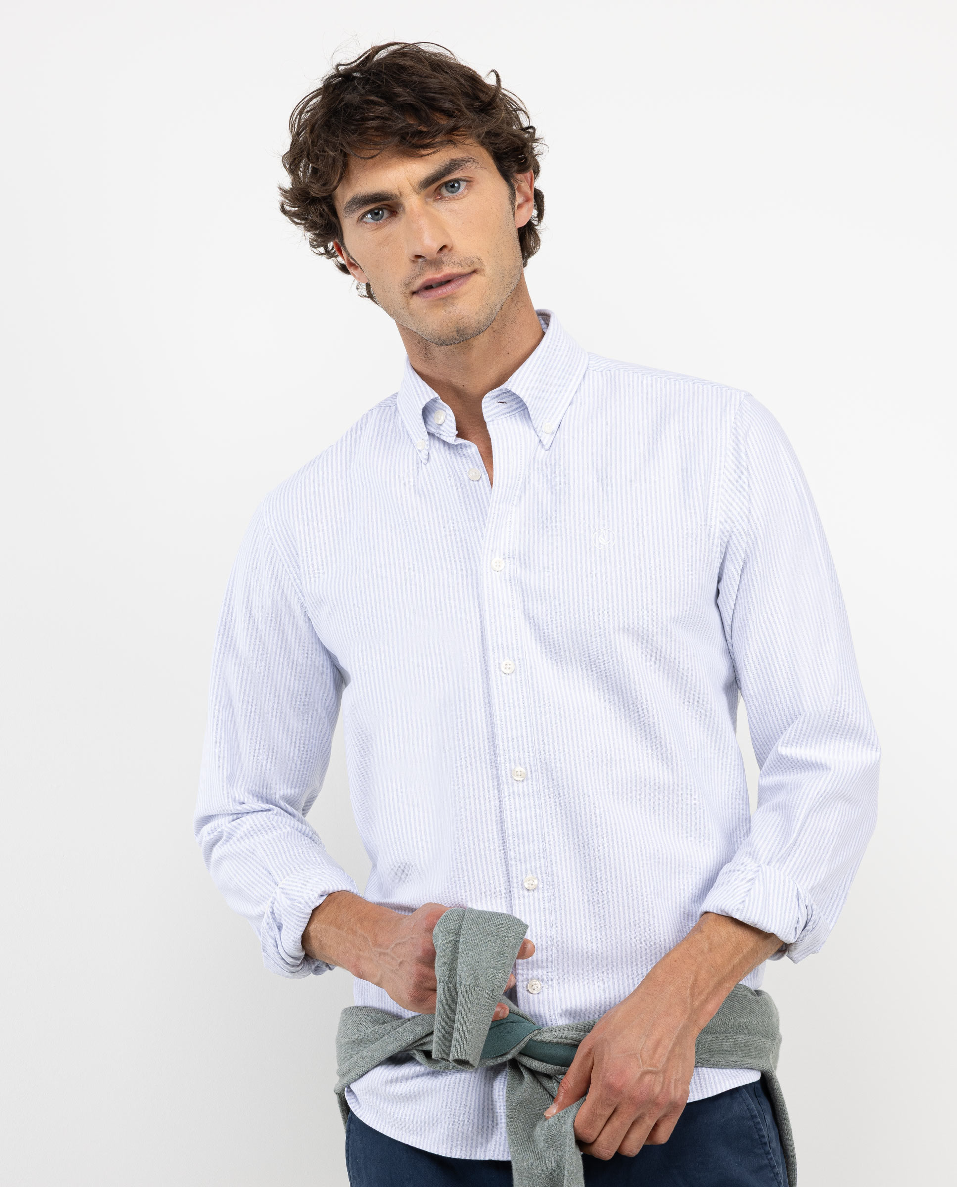 Camisa Oxford Yale Gris