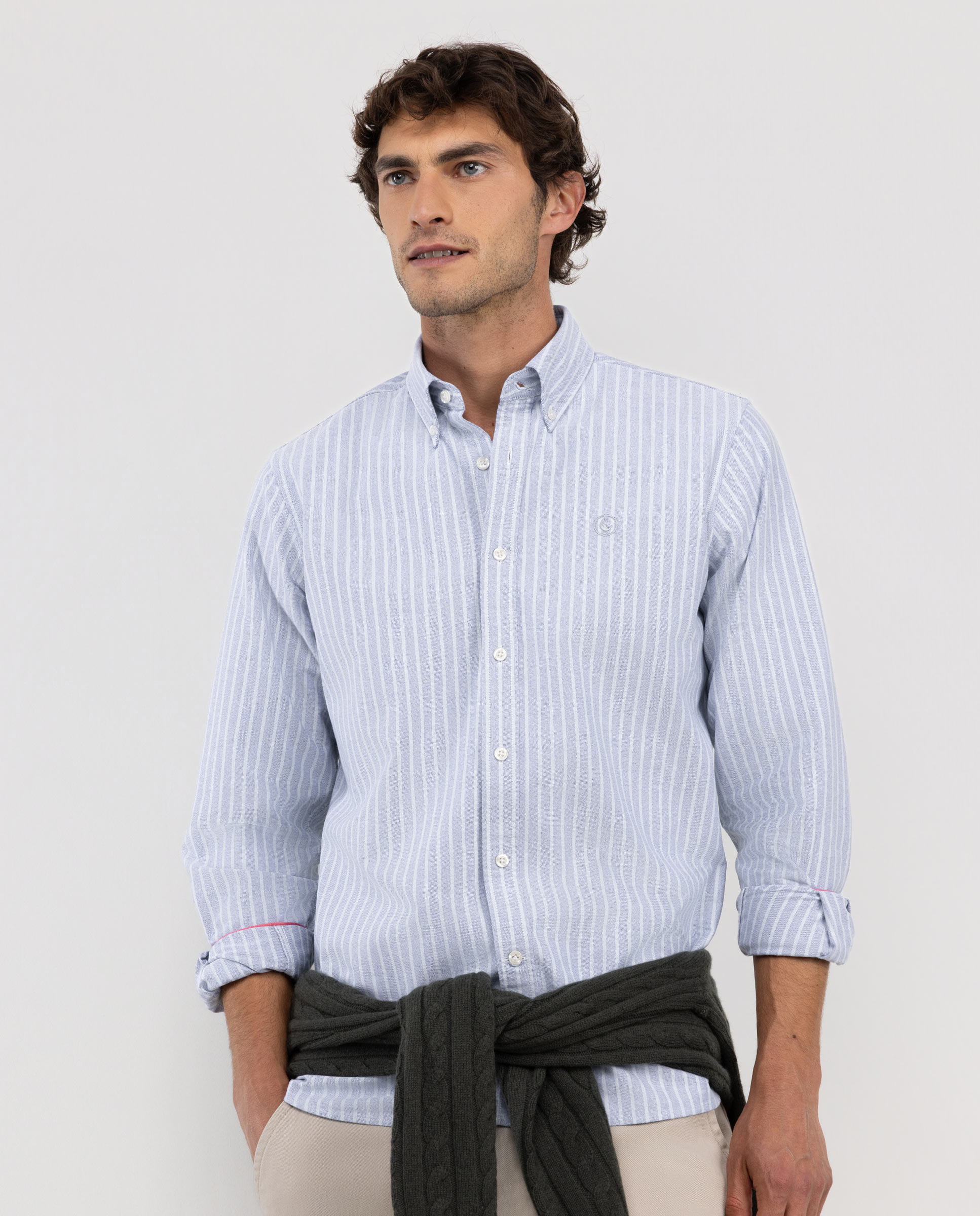 Camisa Raya Butcher Oxford Azul