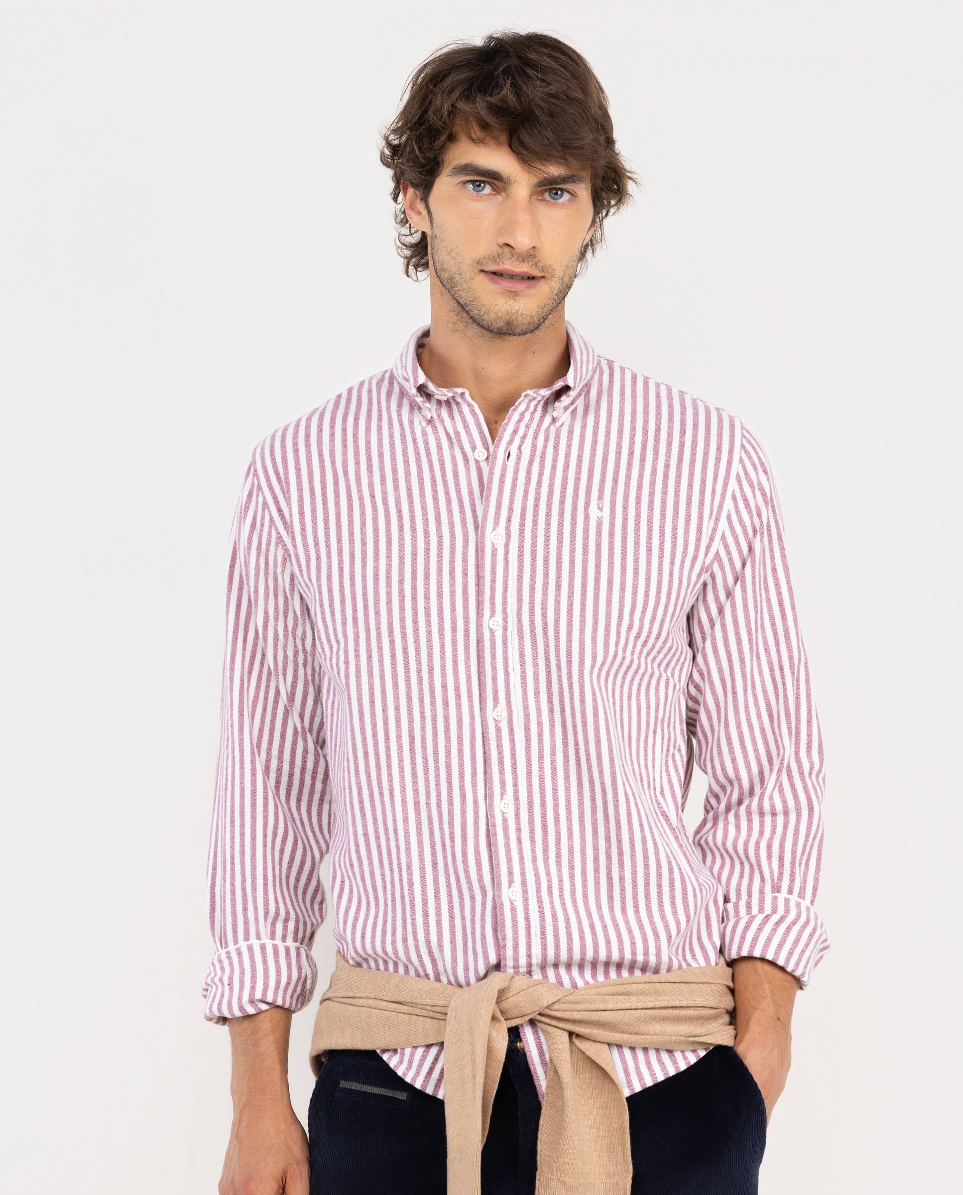 Camisa Franela Crudo Raya Kodak Roja