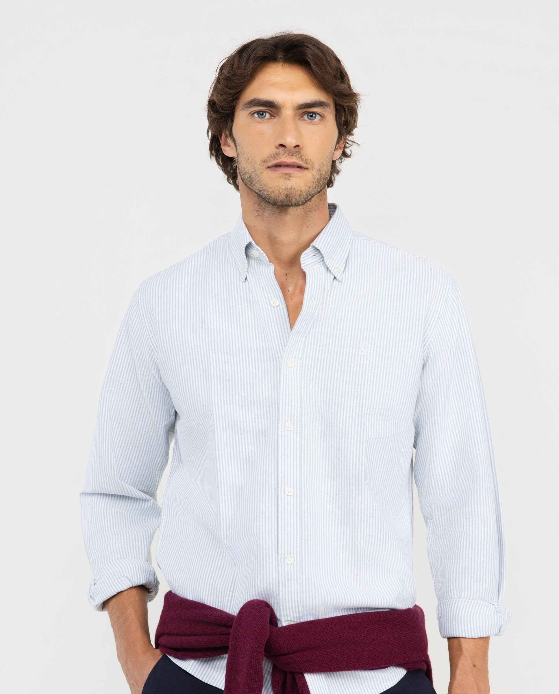 Camisa Básica Oxford Yale Verde