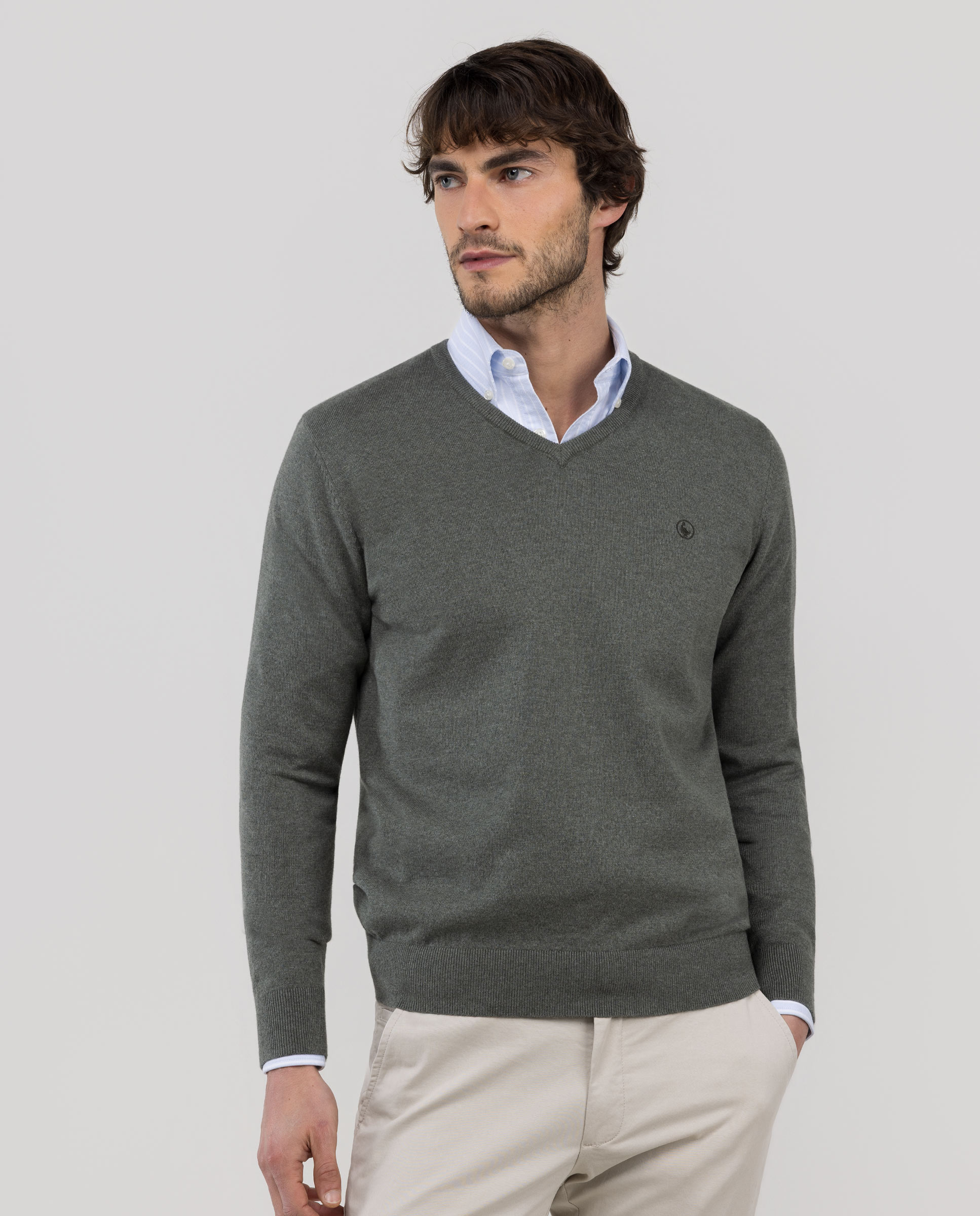 Jersey Cuello Pico Verde