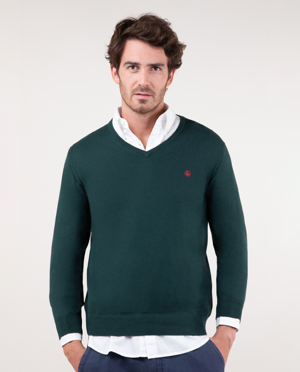 Jersey Cuello Pico Verde 