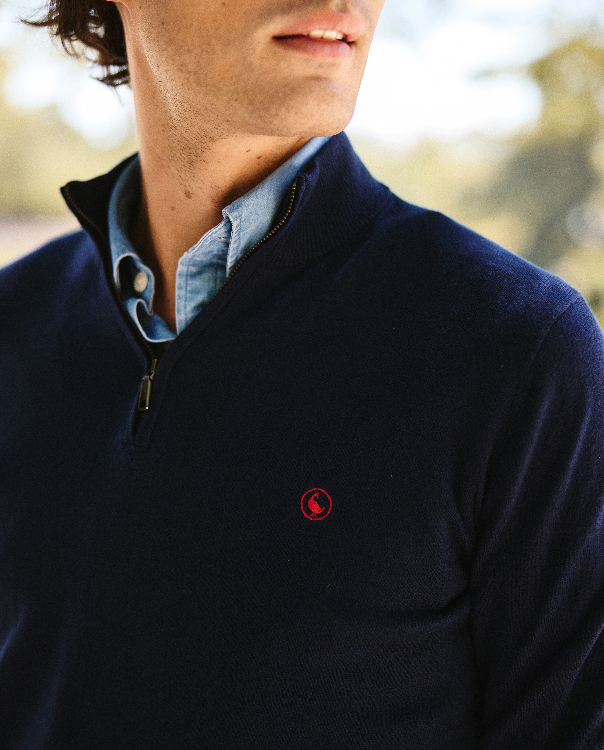 Jersey Cuello Camionero Marino