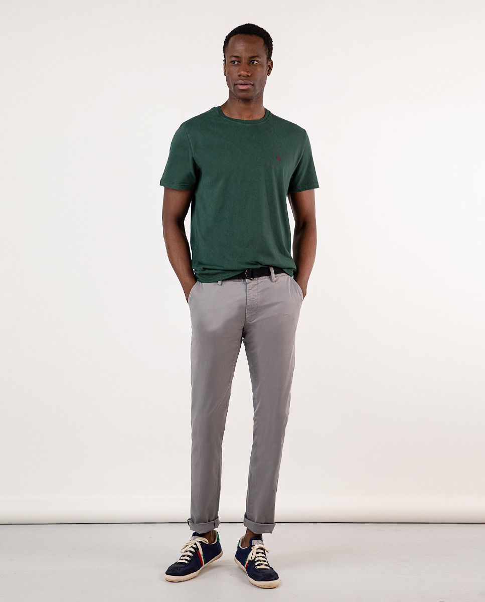 Bottle Green Crew Neck T-shirt  