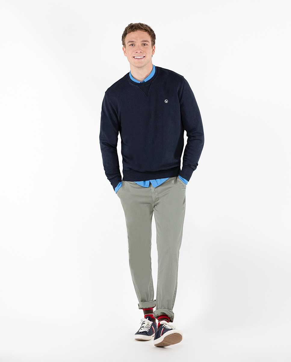 Navy Crew Neck Sweatshirt  