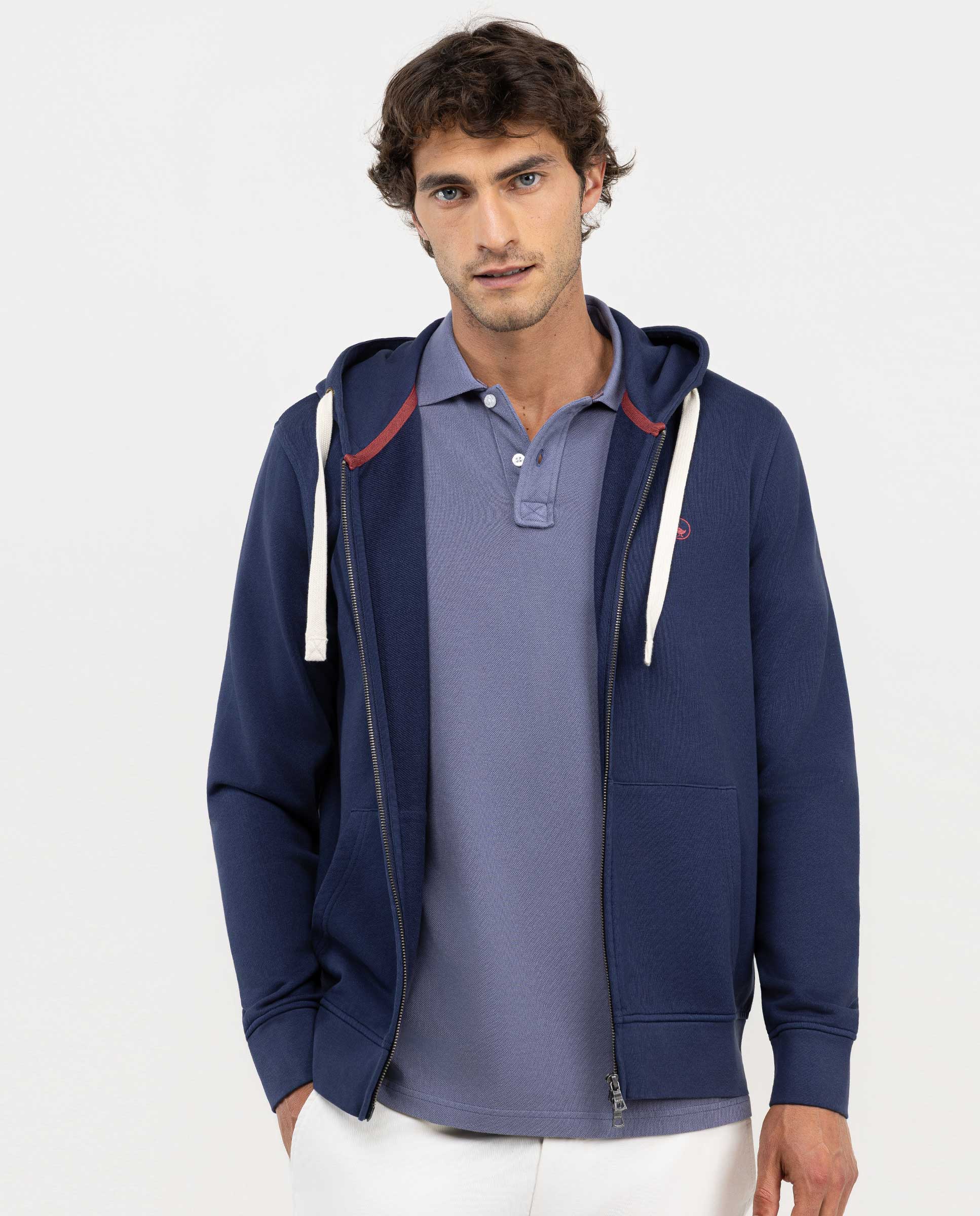 Sudadera Zipper Marino