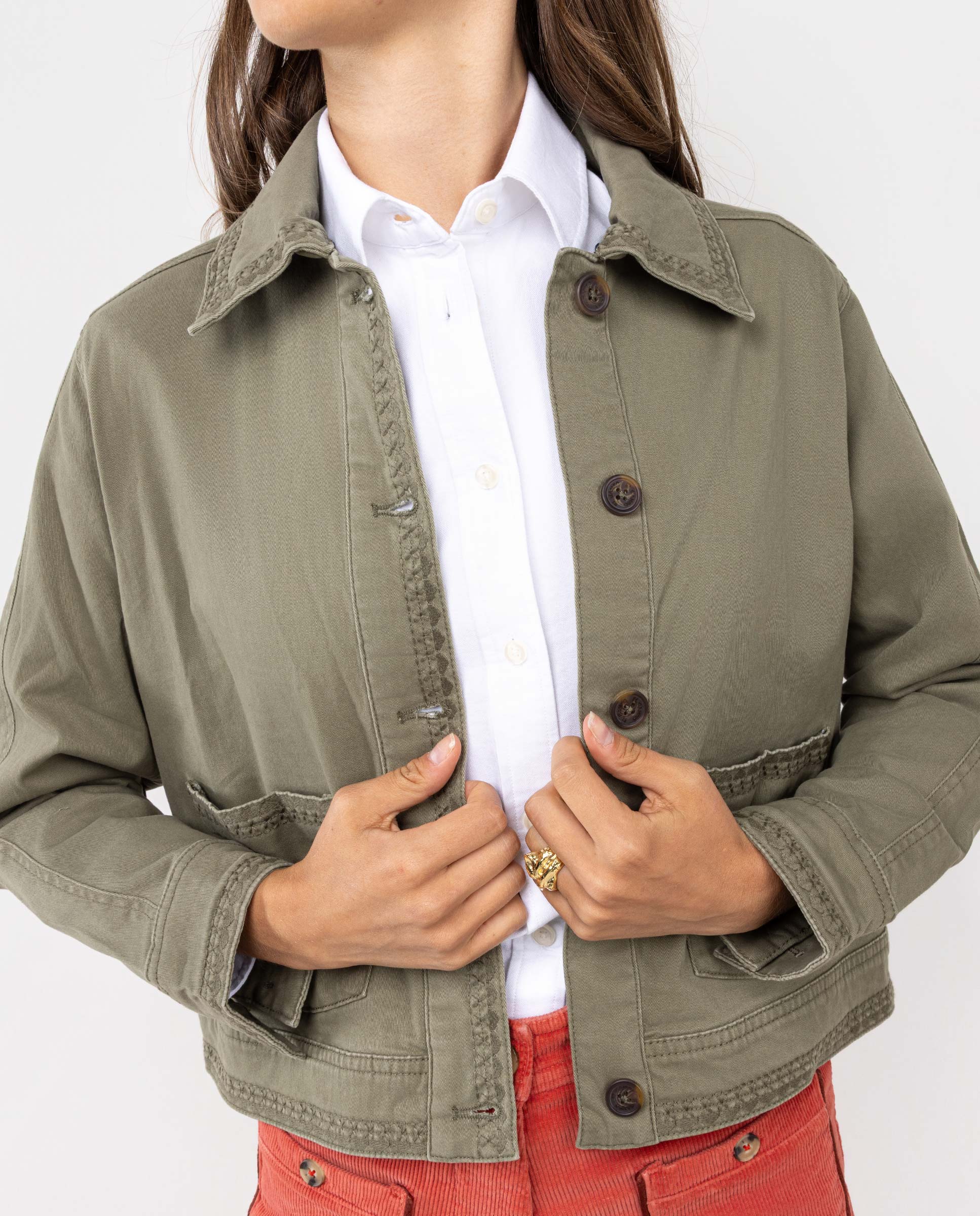 Sobrecamisa Garment Dyed Kaki