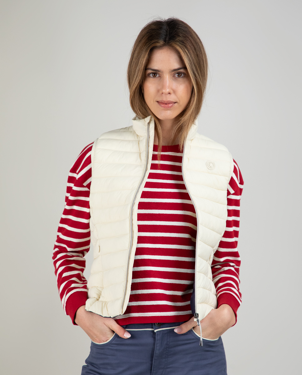 Chaleco Acolchado Crudo