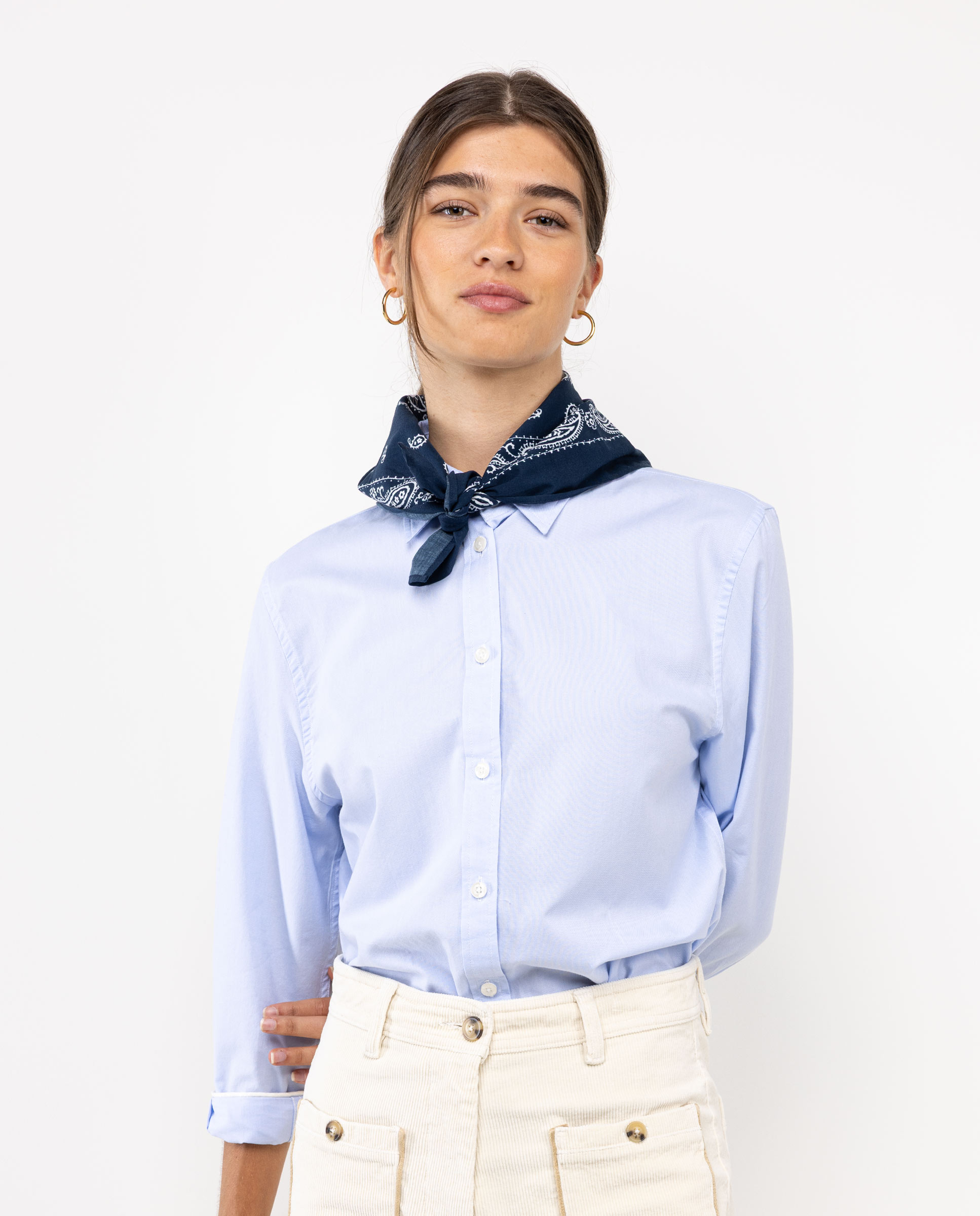 Solid-Coloured Light Blue Dress Shirt