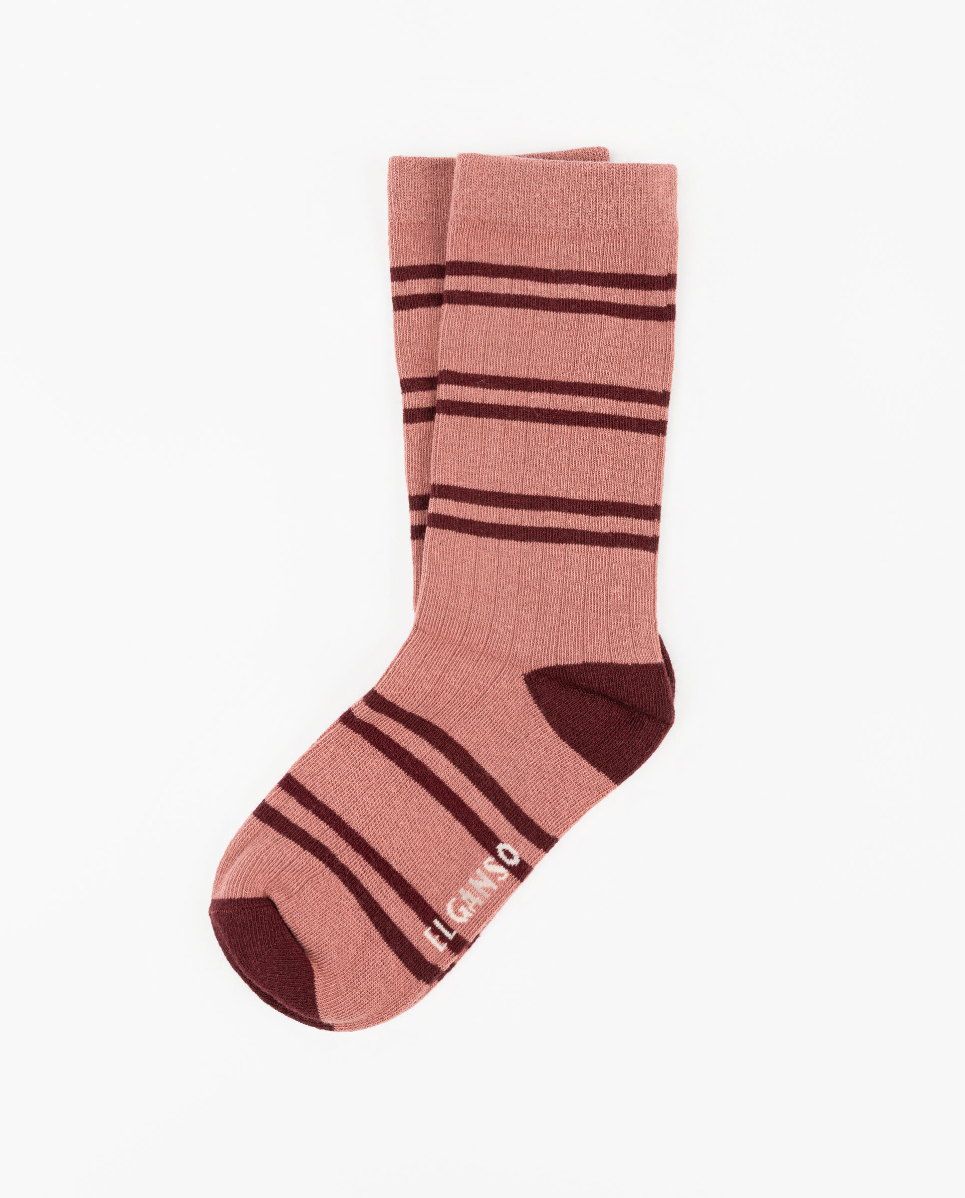 Calcetín Canalé Rayas Rosa