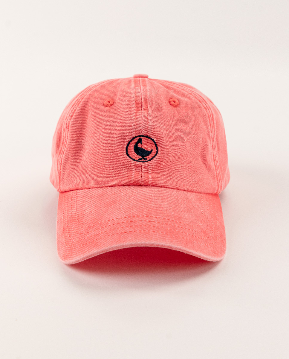 Washed Red Cotton Hat