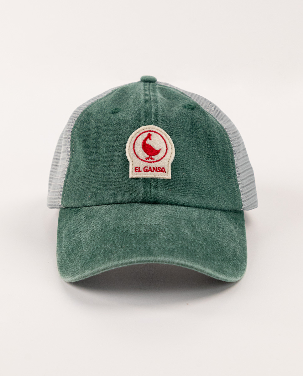 Washed Khaki Cotton Trucker Hat
