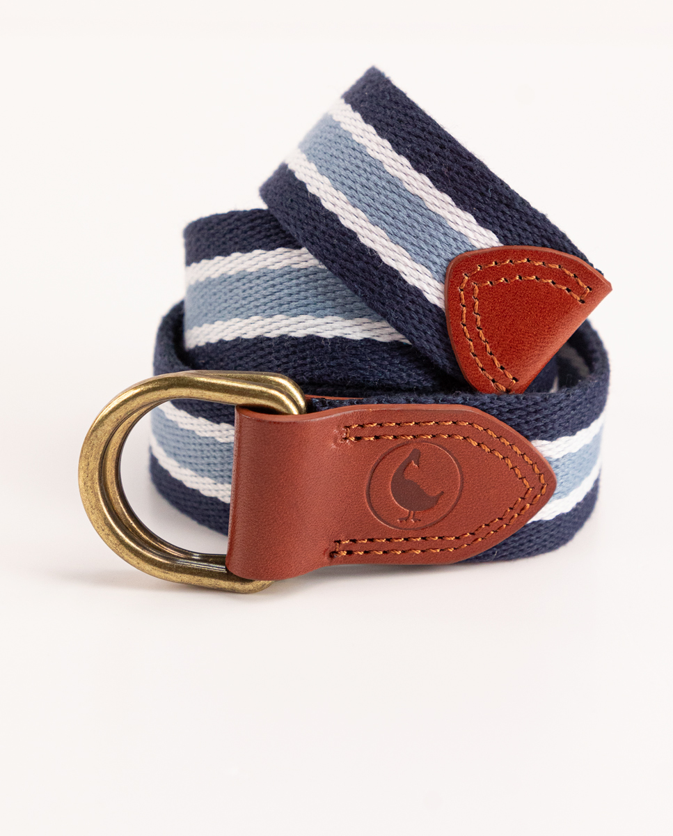 Blue Belt W Navy Stripes