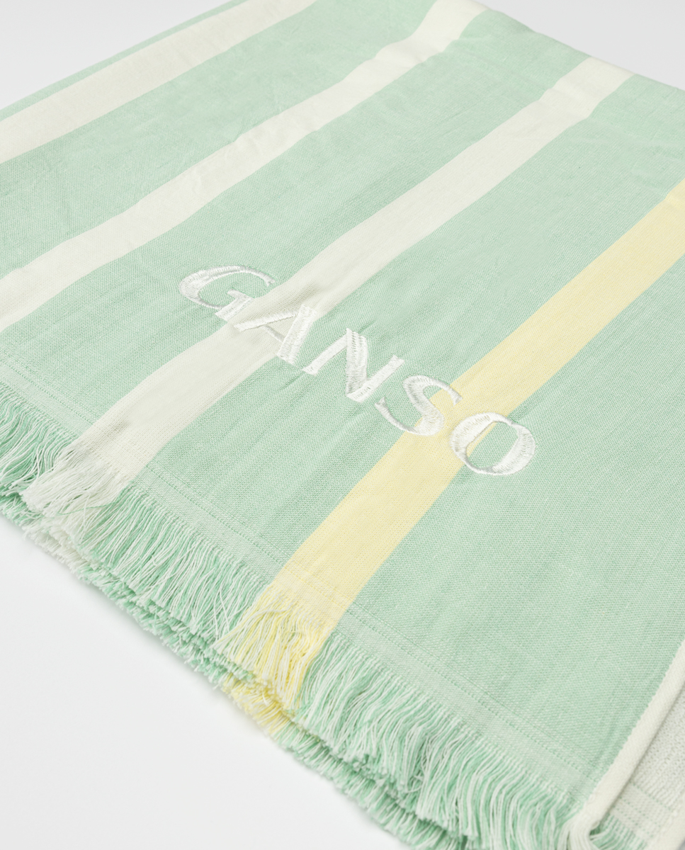 Toalha Listrada Verde