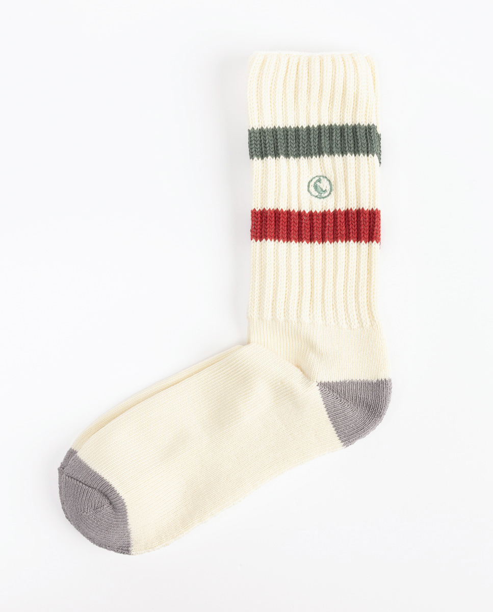 Calcetín Algodón Retro Crudo Kaki