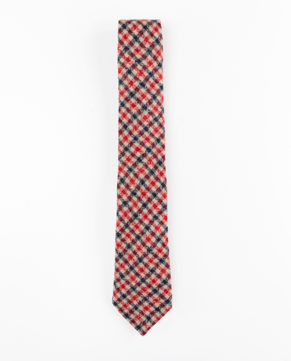 Maroon Wool Twill Tie