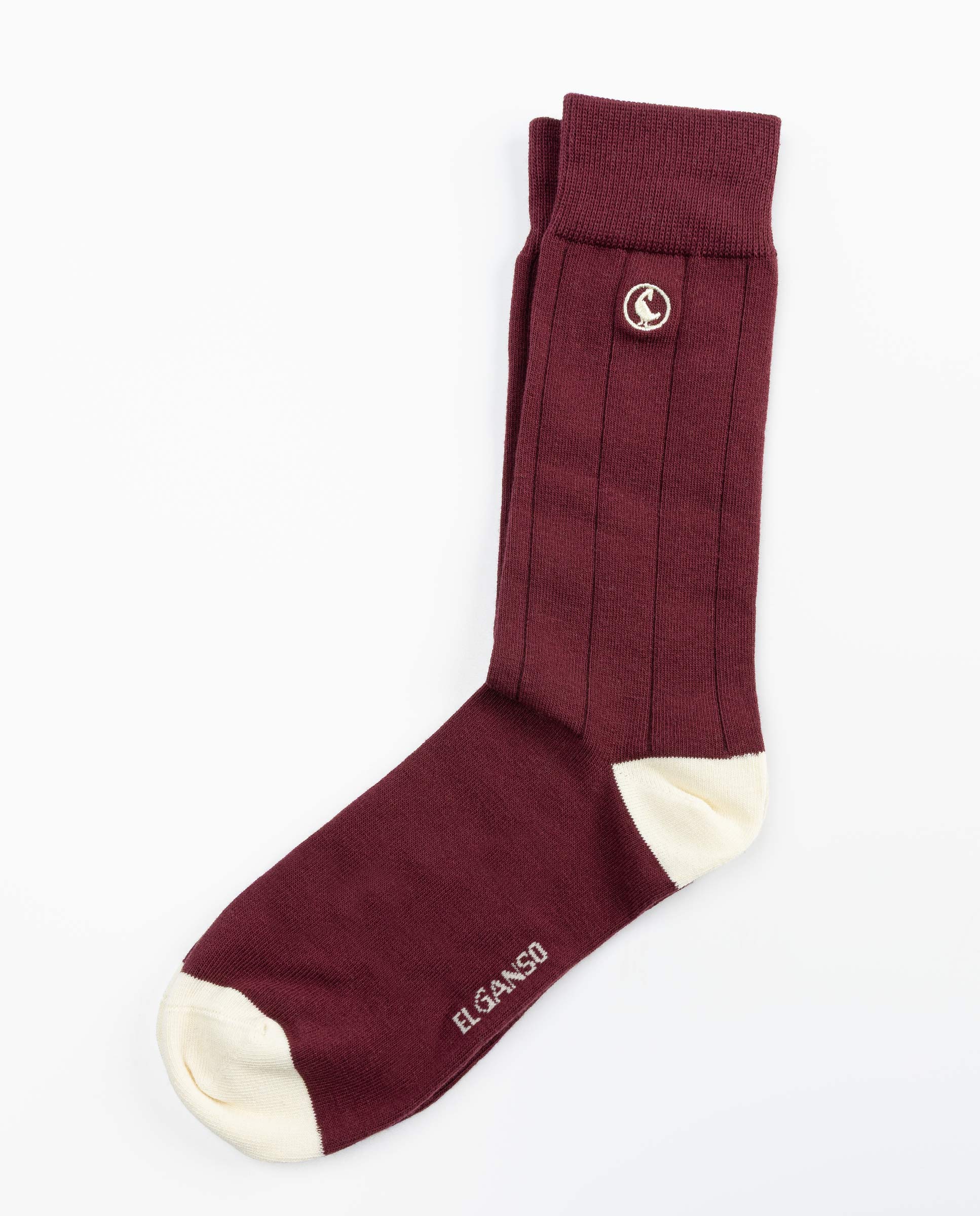 Calcetín Algodón Canalé Higo