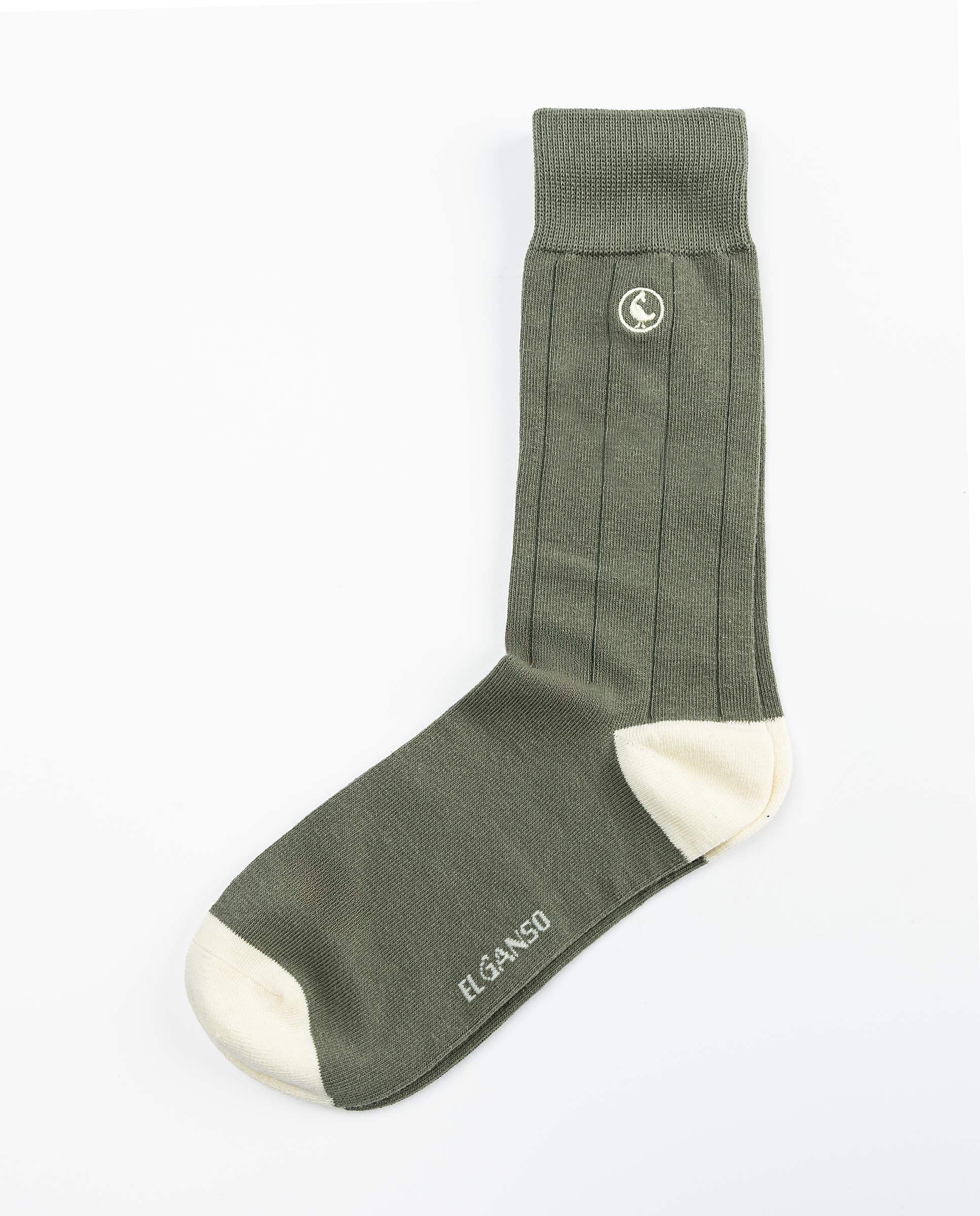 Calcetín Algodón Canalé Kaki