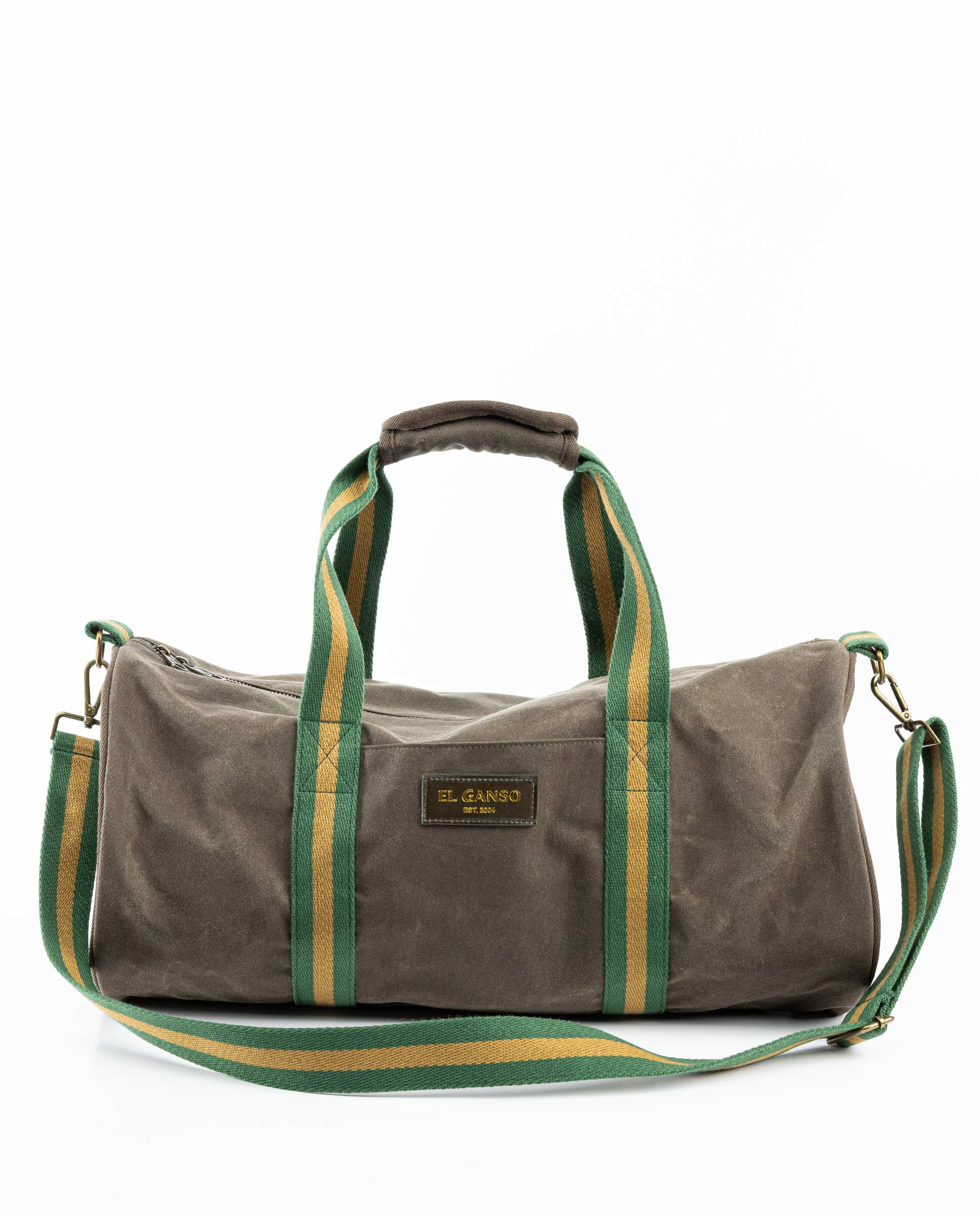 Bolsa Deporte Algodón Encerado Marrón Testa