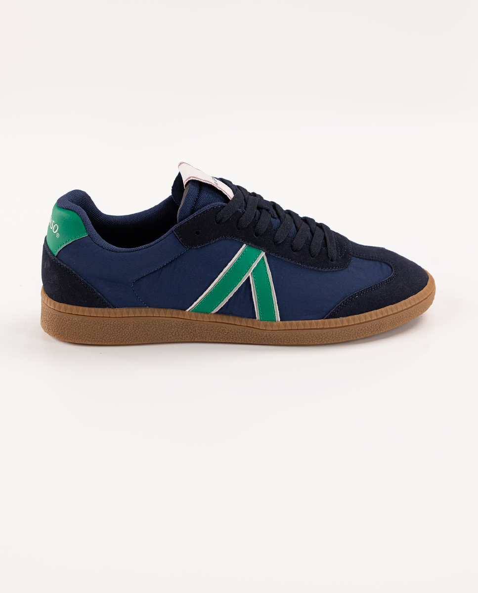 Navy Nylon Seventies Sneakers