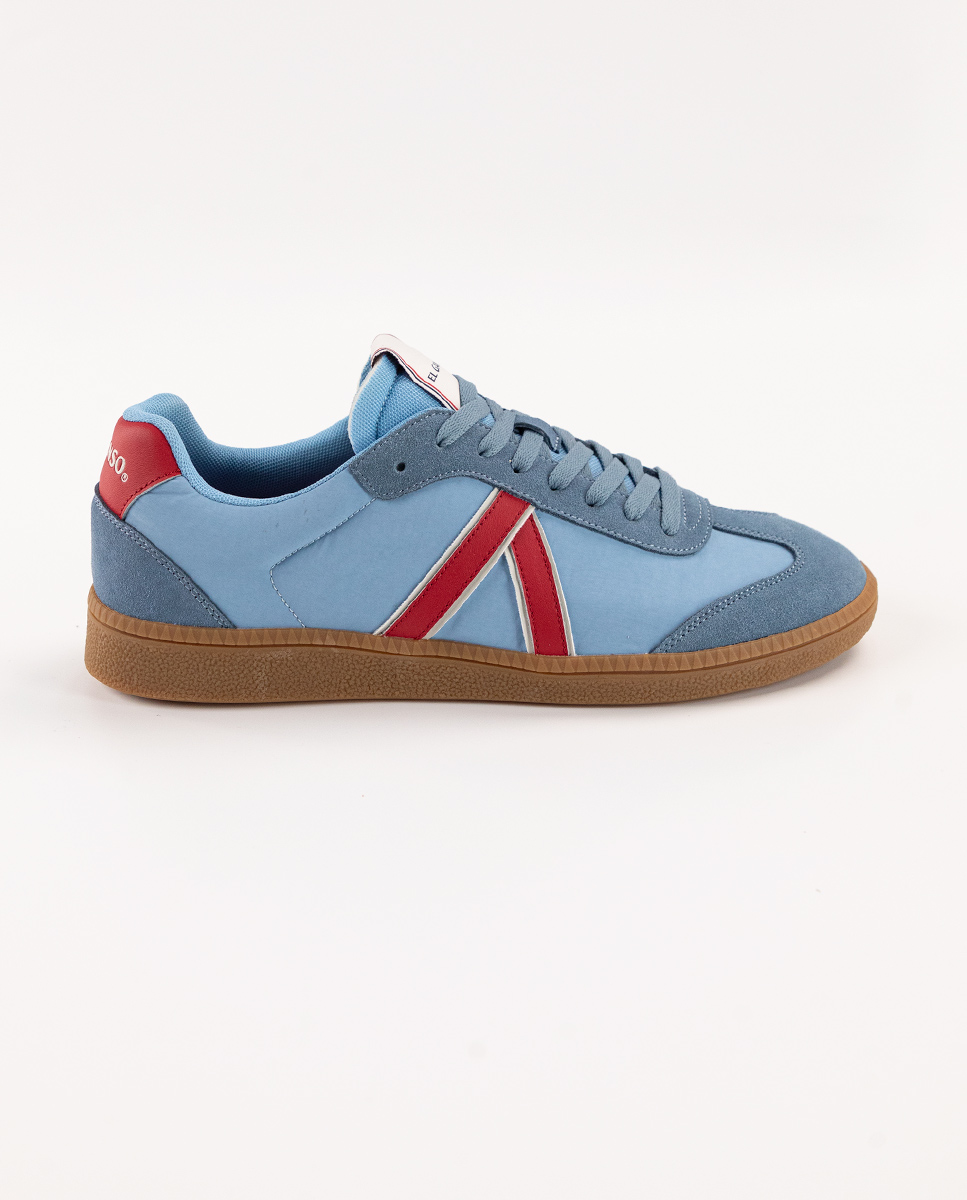 Blue Nylon Seventies Sneakers
