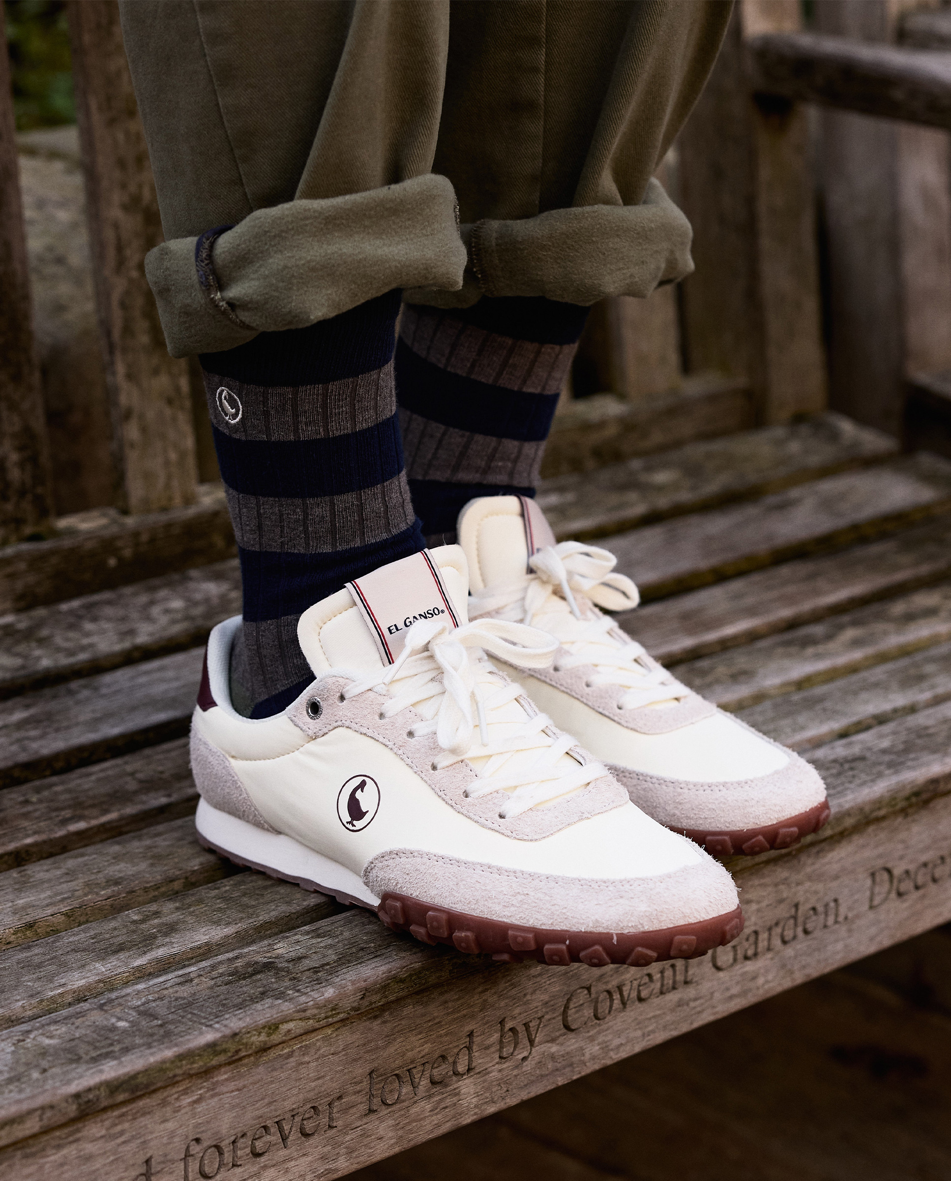 Cream Nylon Athletic